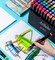 80 Colors Alcohol Markers Artist Drawing Art for Kids Dual Tip Adult Coloring Painting Supplies Perfect Boys Girls Students Adult(80 Black Shell)